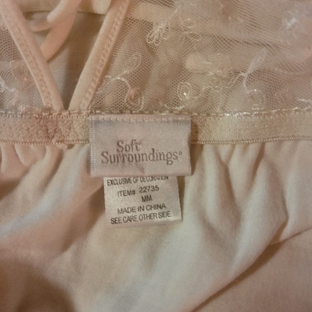 Soft Surroundings* Lacy Chemise Nightgown* White* Sz M - Picture 5 of 6